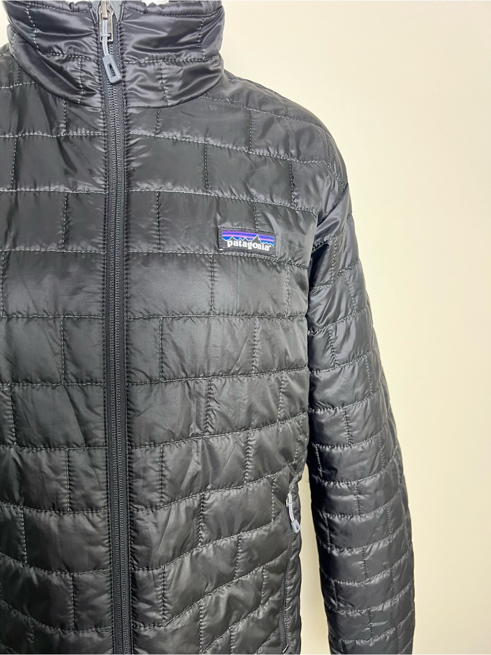 Patagonia Nano Puff Jacket Mens Medium Black Full Zip Insulated Outdoor EUC - Picture 4 of 11
